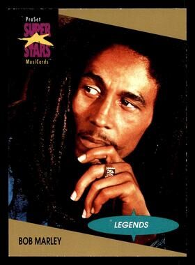 1991 Pro Set SuperStars MusiCards #16 Bob Marley Card